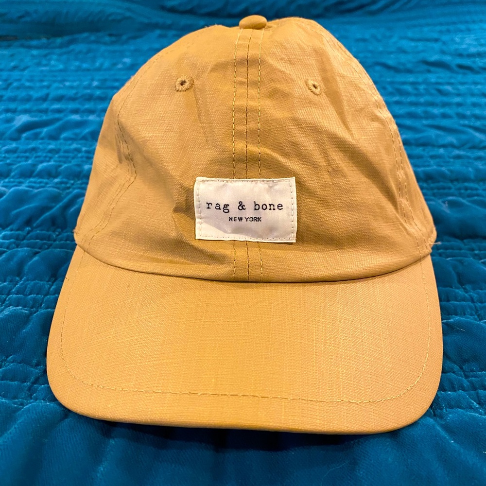 Rag & Bone Addison Linen Baseball Cap